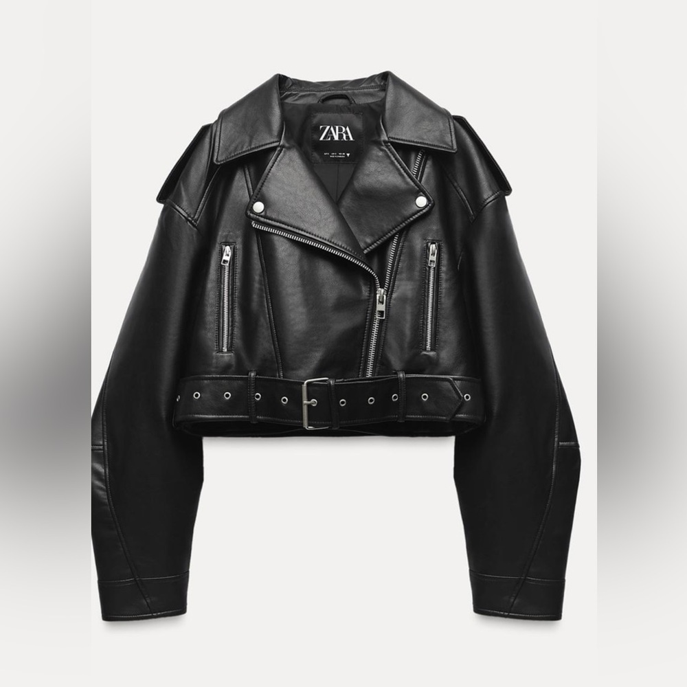 Zara leather jacket